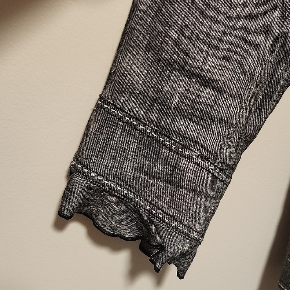 White House Black Market Coordinating Set Gray Pantsuit Rayon Linen Blend - Picture 6 of 16